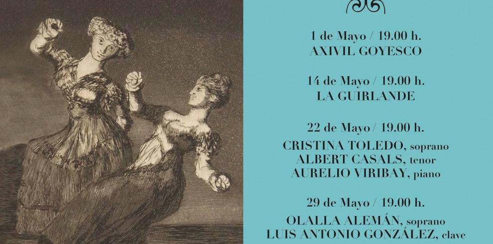 El concierto goyesco de Olalla Alemán y  Luis Antonio González pondrá este sábado el broche final al ciclo ‘Música para Goya’ 