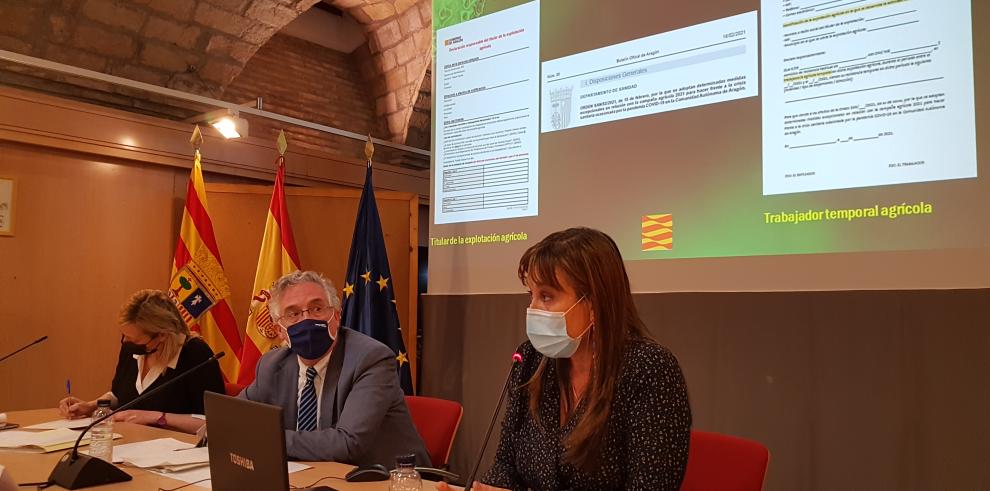 El Gobierno de Aragón, las organizaciones agrarias y las cooperativas colaborarán para que la próxima campaña de la fruta sea "ejemplar"