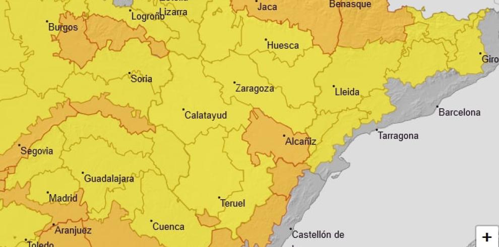 Anulado el aviso naranja por nevadas este jueves en la Ribera del Ebro