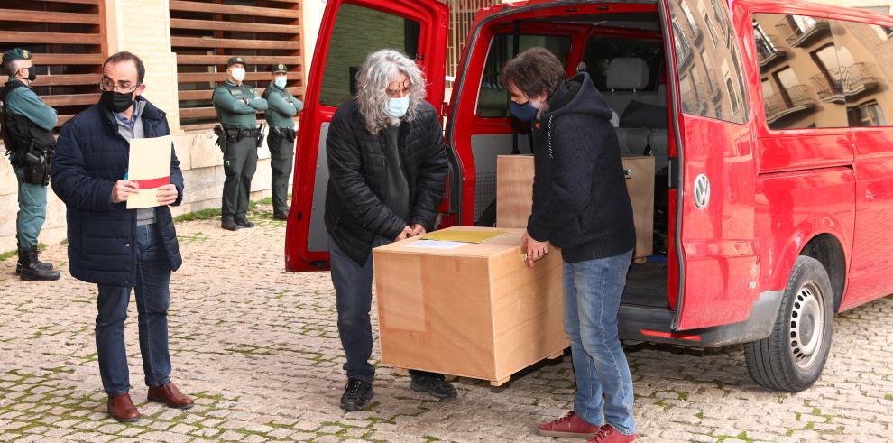 Lérida ha devuelto 23 de los 111 bienes que tenían que llegar hoy al Museo Diocesano de Barbastro