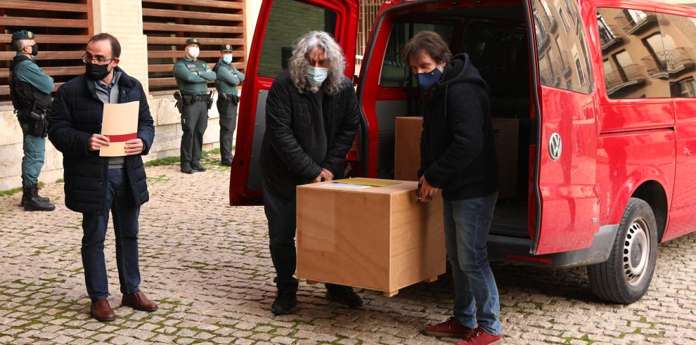 Lérida ha devuelto 23 de los 111 bienes que tenían que llegar hoy al Museo Diocesano de Barbastro