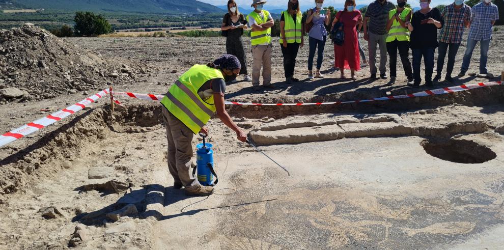 El Gobierno de Aragón impulsa las labores de protección, investigación y difusión del yacimiento romano del Forau de la Tuta, localizado en Artieda