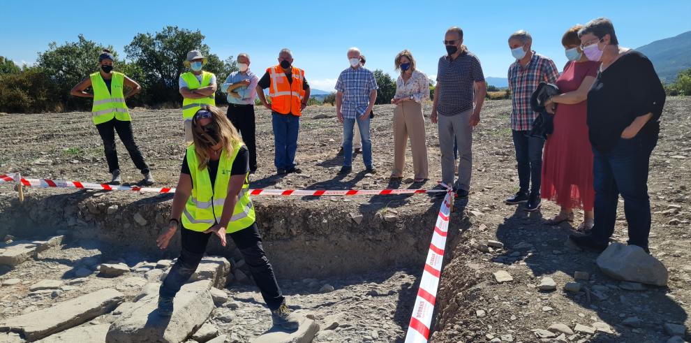 El Gobierno de Aragón impulsa las labores de protección, investigación y difusión del yacimiento romano del Forau de la Tuta, localizado en Artieda