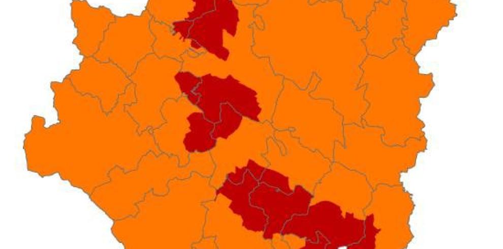 Alerta naranja de peligro de incendios forestales en varias zonas de Aragón