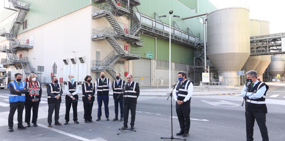 Los Gobiernos de Aragón y España muestran su apoyo al proyecto de economía circular de SAICA