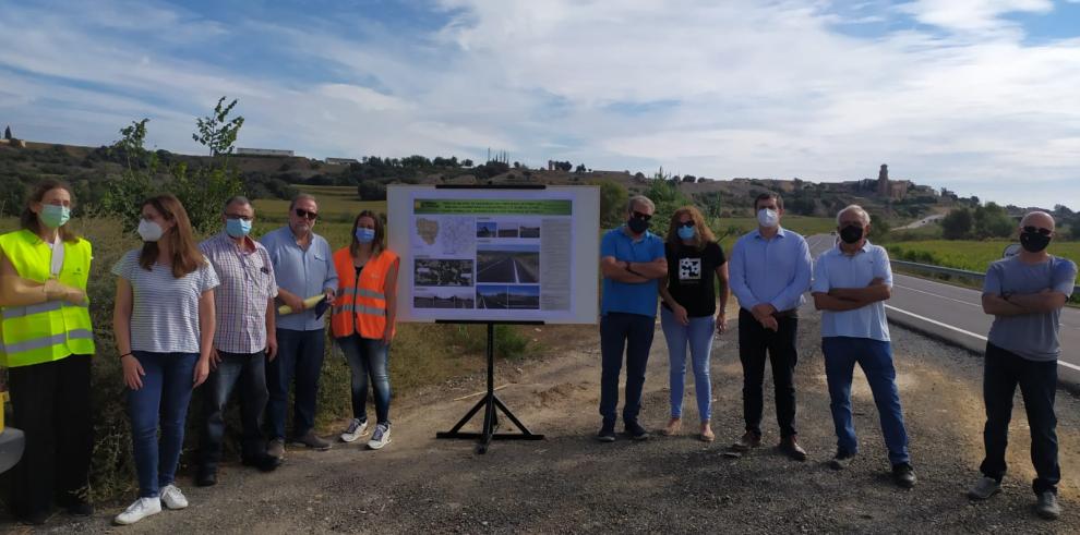 Finalizadas las obras de mejora en la carretera A-1226 entre Fornillos y Berbegal