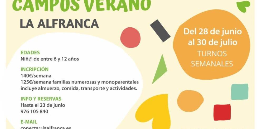 La Alfranca acogerá el XII campus de verano para niños