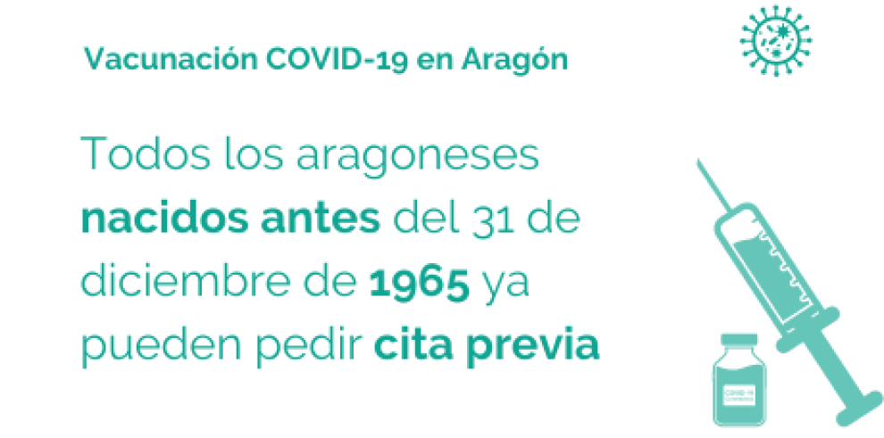 Abiertas las citaciones para la vacuna contra el COVID-19 para los nacidos en 1964 y 1965