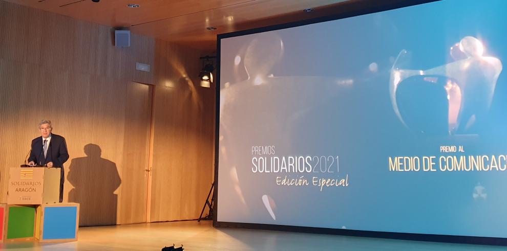 El personal sanitario y Joaquín Santos, galardonados en los Premios Solidarios ONCE Aragón