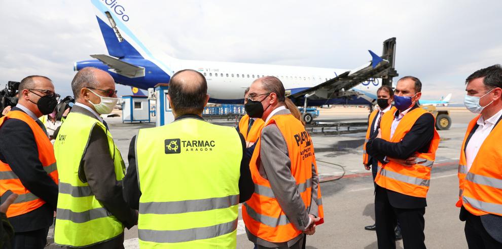 Javier Lambán: “El aeropuerto de Teruel ha ido cobrando vida y es ya una espléndida realidad”