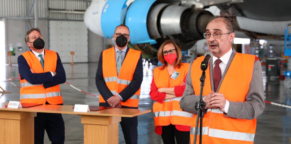 Javier Lambán: “El aeropuerto de Teruel ha ido cobrando vida y es ya una espléndida realidad”