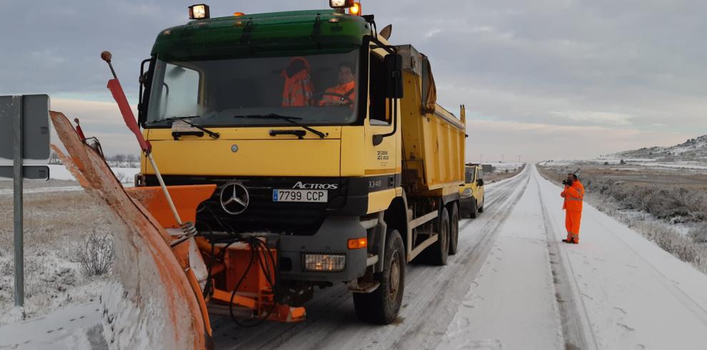 La Dirección General de Carreteras incrementa el dispositivo de vialidad invernal para hacer frente a la borrasca Filomena