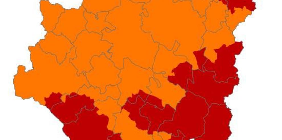 Alerta roja de peligro de incendios forestales