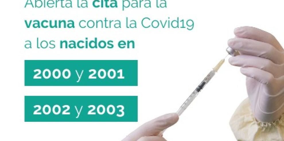 Aragón acelera la vacunación contra el COVID abriendo ya las agendas para los más jóvenes