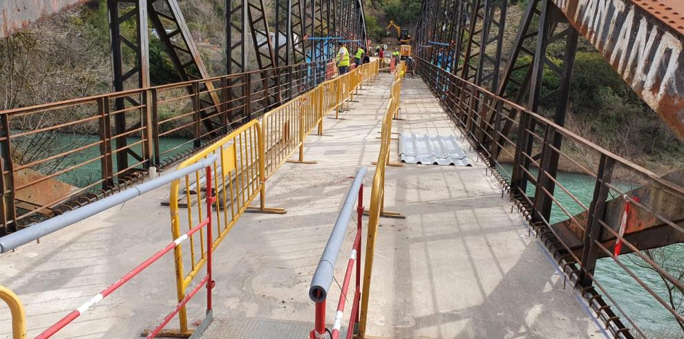 El puente de Santolaria se reabrirá al tráfico a finales de la próxima semana