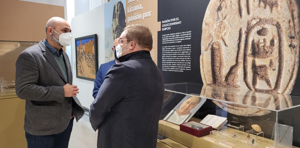 El Museo de Huesca desata su ‘Pasión por Egipto’ con una muestra dedicada al especialista Joaquín Lizana