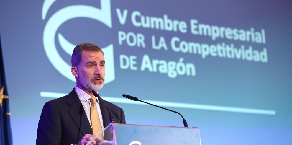 El Rey respalda la unidad política y empresarial de Aragón para combatir la pandemia