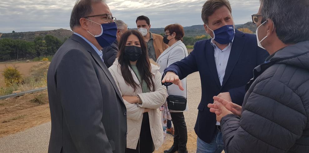 Soro destaca la mejora en la seguridad vial con el nuevo tramo de carretera entre Maella y el límite provincial