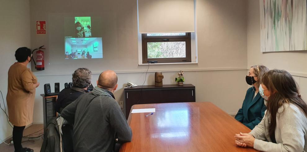 Sira Repollés ha visitado las instalaciones del ASPME en Zaragoza