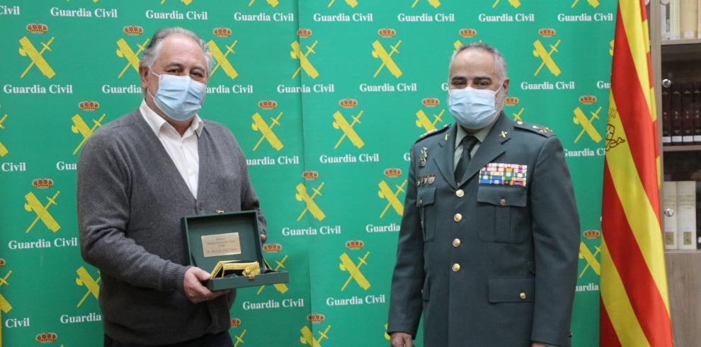 El 061 recibe el Premio Amigo de la Guardia Civil de Aragón 2020