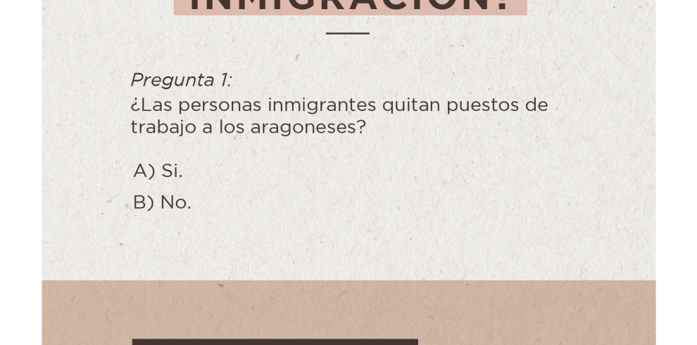 “Aragón sin bulos” continúa desmontando con datos e información veraz las falsas creencias sobre la población inmigrante