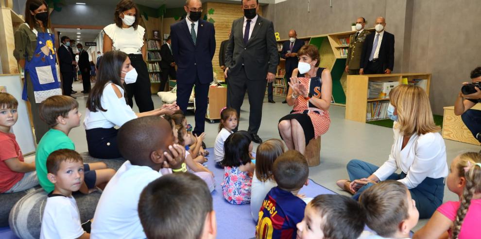 El curso escolar 21/22 ha empezado hoy en Aragón con la presencia de la Reina