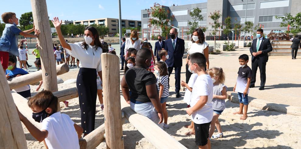 El curso escolar 21/22 ha empezado hoy en Aragón con la presencia de la Reina