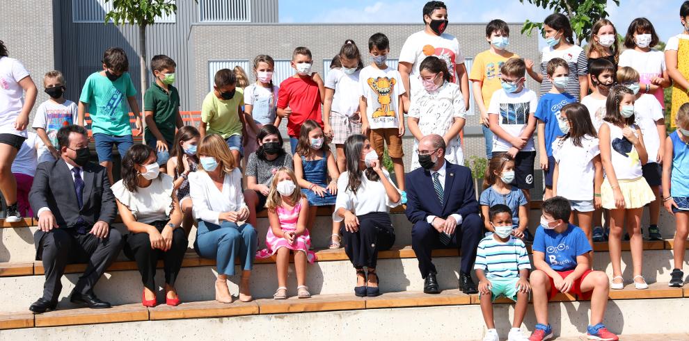 El curso escolar 21/22 ha empezado hoy en Aragón con la presencia de la Reina