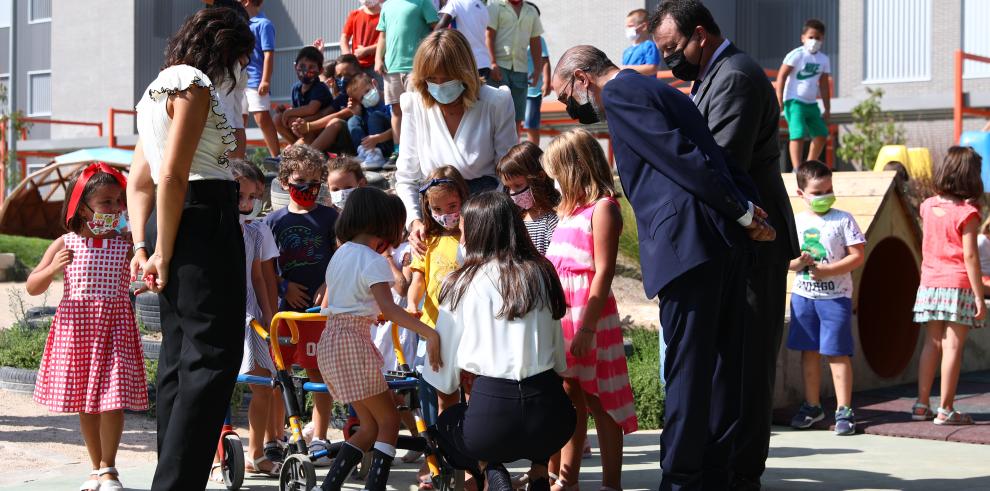 El curso escolar 21/22 ha empezado hoy en Aragón con la presencia de la Reina