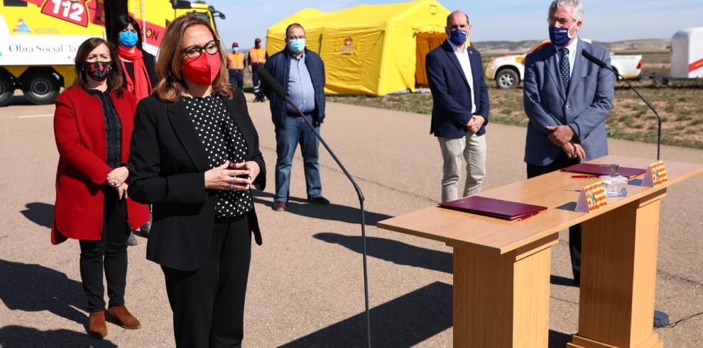 El Gobierno de Aragón creará en Villanueva de Gállego una base de helicópteros para la atención conjunta de emergencias sanitarias e incendios forestales