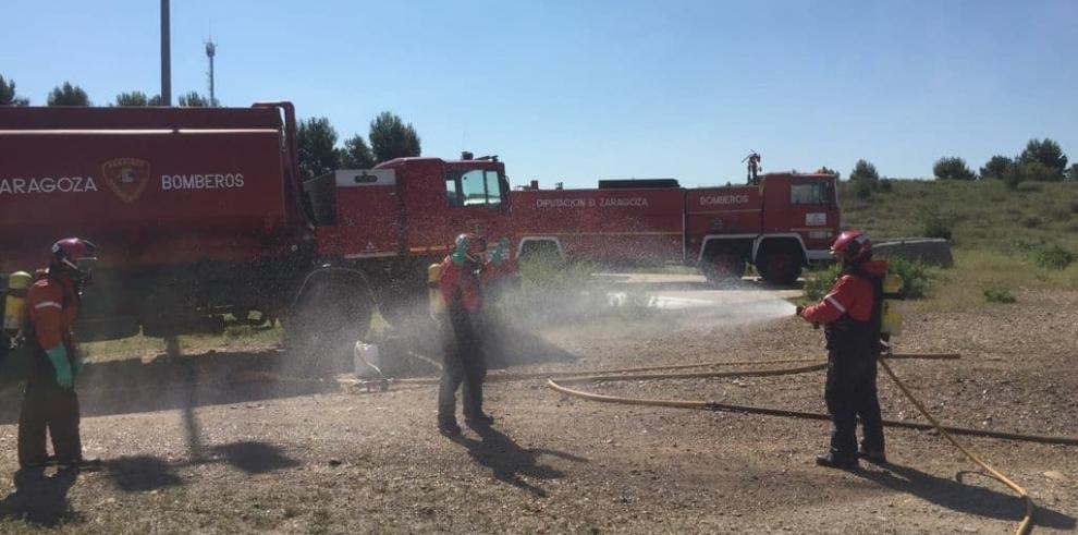 La Academia Aragonesa de Bomberos forma a los 36 futuros oficiales del servicio de extinción de incendios de la DPH