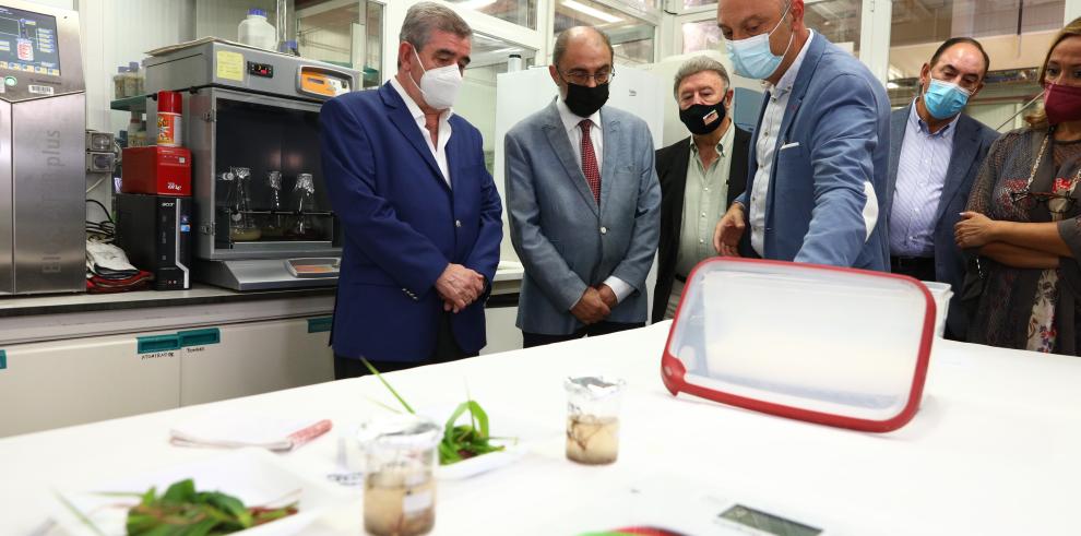 El Presidente de Aragón visita la planta de biofertilizantes de Fertinagro Biotech en Utrillas, la más grande de Europa