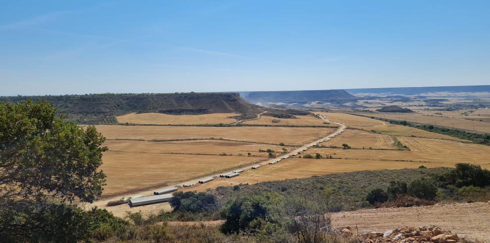 La transformación de secano a regadío de El Tormillo dará servicio a 1.500 hectáreas en el Canal del Cinca