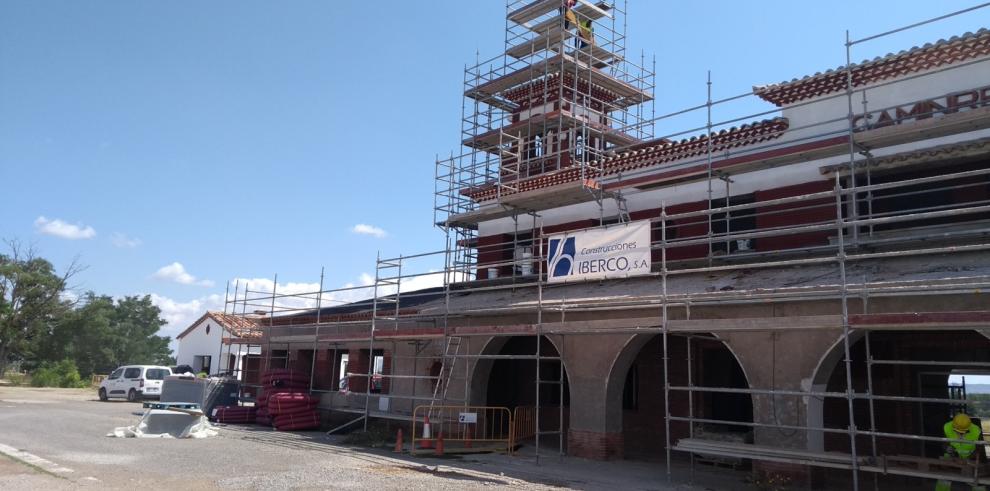 Finalizan los trabajos en la cubierta de la Estación de Caminreal 