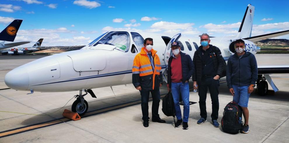 Despega el primer avión ejecutivo con pasajeros desde el Aeropuerto de Teruel