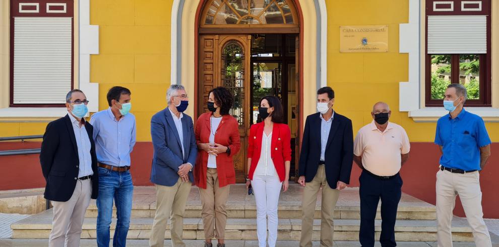 Olona defiende en las Cinco Villas la modernización del regadío a través de la apuesta por proyectos con sistemas de energías renovables que permitan reducir los costes y adaptarse a la agricultura del S.XXI