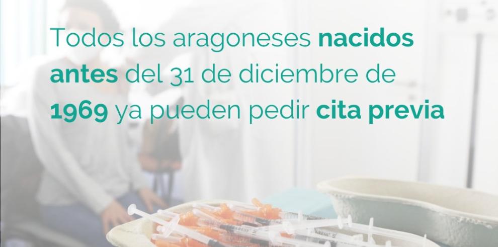 Abiertas las citaciones para la vacuna contra el COVID-19 para los nacidos en 1968 y 1969