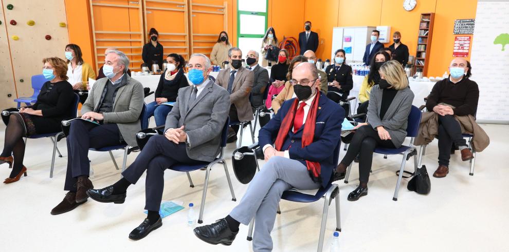 El Presidente de Aragón reedita su compromiso con la educación especial en su visita al San Martín de Porres