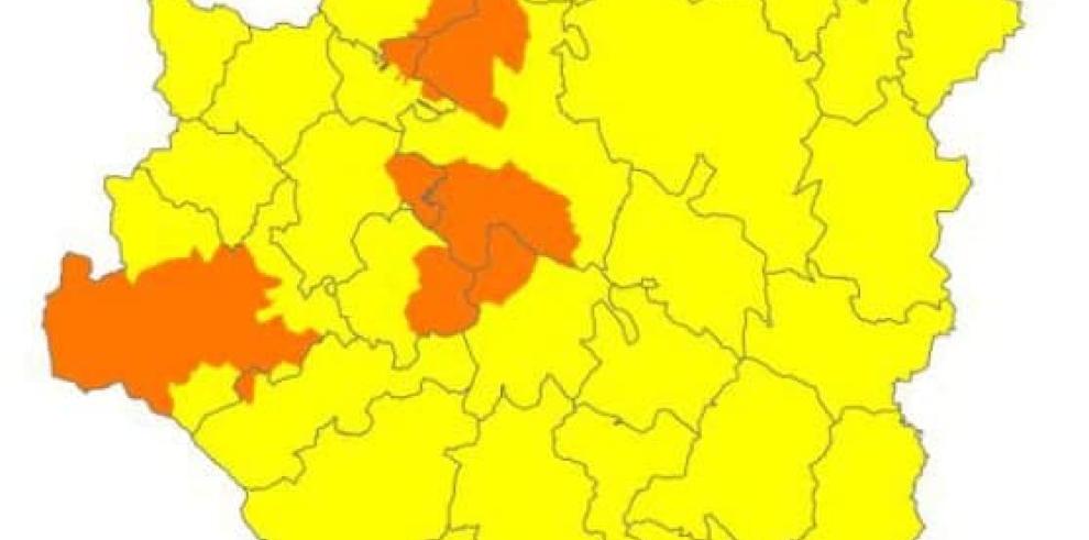 Alerta naranja de peligro de incendios forestales en Depresión del Jalón, Muelas de Valmadrid y Zuera, Prepirineo Central y Somontano Occidental