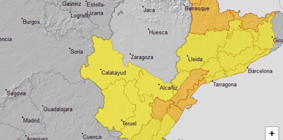 Aviso amarillo por tormentas para el 31 de julio