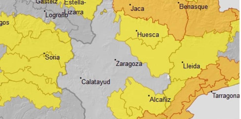 Aviso naranja por viento en el Pirineo y amarillo en varias zonas de Aragón