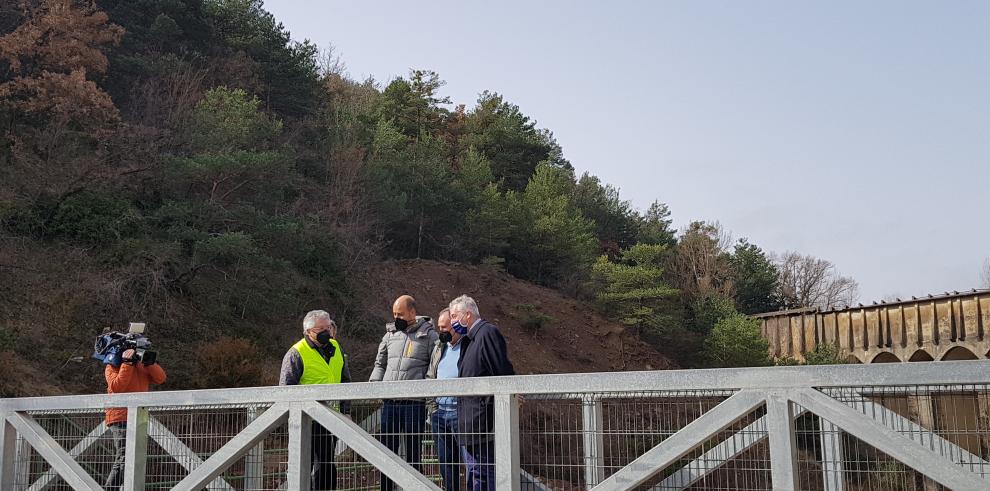 La derivación de aguas en el barranco de Bailín, en Sabiñánigo, a punto de concluirse para reducir la aportación de contaminación por lindano