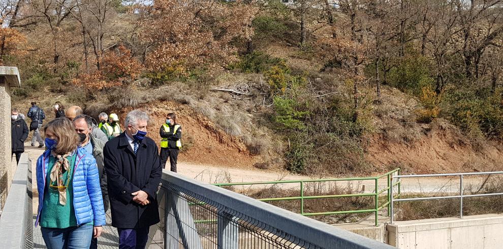 La derivación de aguas en el barranco de Bailín, en Sabiñánigo, a punto de concluirse para reducir la aportación de contaminación por lindano