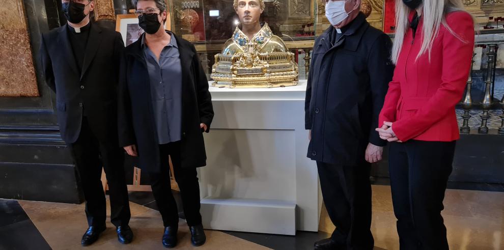 El Gobierno de Aragón restaura el busto relicario de San Vicente de la Seo