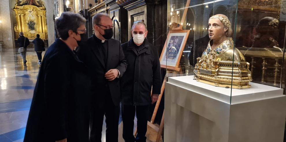 El Gobierno de Aragón restaura el busto relicario de San Vicente de la Seo