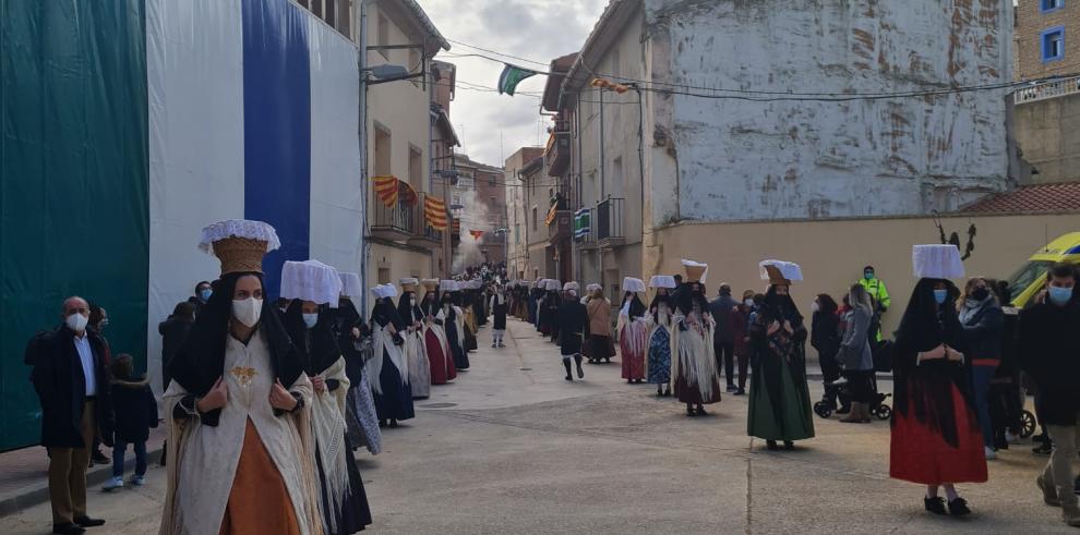 Felipe Faci participa en la Procesión de las Panbenditeras de Escatrón, declarada Bien de Interés Cultural Inmaterial por el Gobierno de Aragón