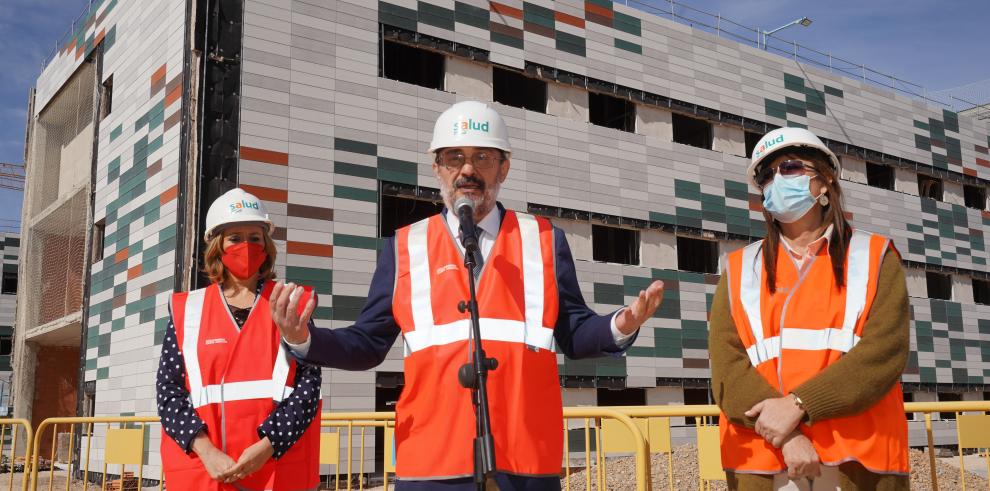 El nivel de ejecución de las obras del Hospital de Teruel supera el 40% y cumple los plazos para su finalización en 2023