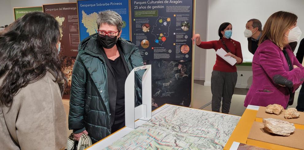 La exposición itinerante sobre los Geoparques Mundiales declarados por la UNESCO en Aragón llega a Zaragoza