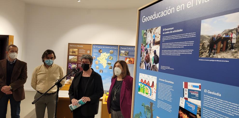 La exposición itinerante sobre los Geoparques Mundiales declarados por la UNESCO en Aragón llega a Zaragoza