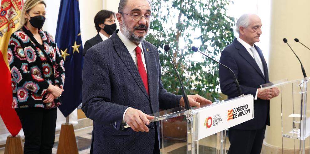 El Gobierno de Aragón agilizará la inversión de Faes Farma para construir una nueva planta de producción de alimentos especiales para porcino en PLHUS